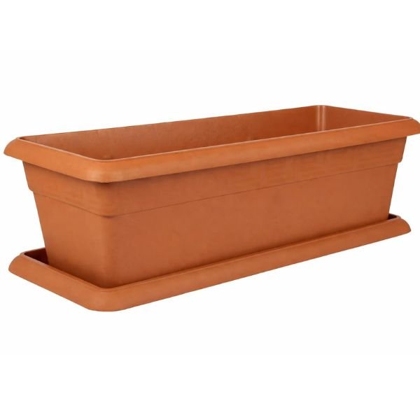 RECTANGLE POT WITH BOTTOM TRAY- 95 CM LENGTH